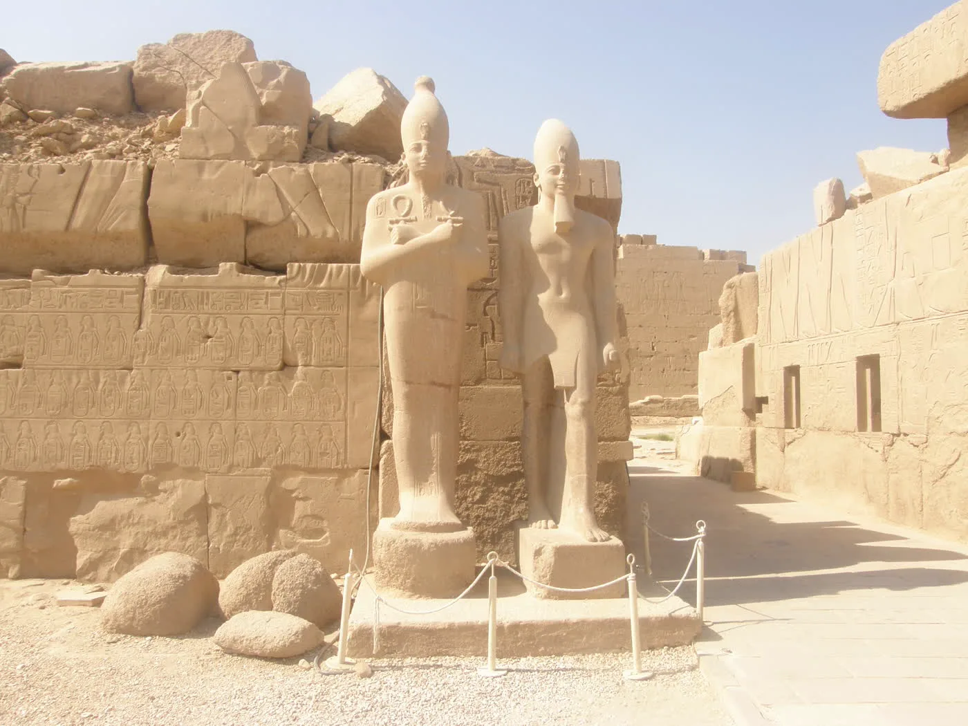 Ancient Egyptian temple columns at Karnak, an example of the geometry-led building tradition